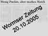 Wormser Zeitung 20.10.2005